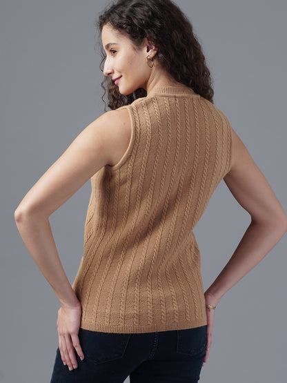 Virsa Shawl Collar Knit Vest cardigan