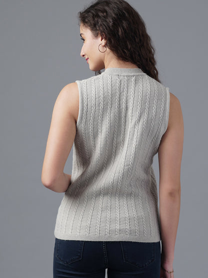Virsa Shawl Collar Knit Vest cardigan