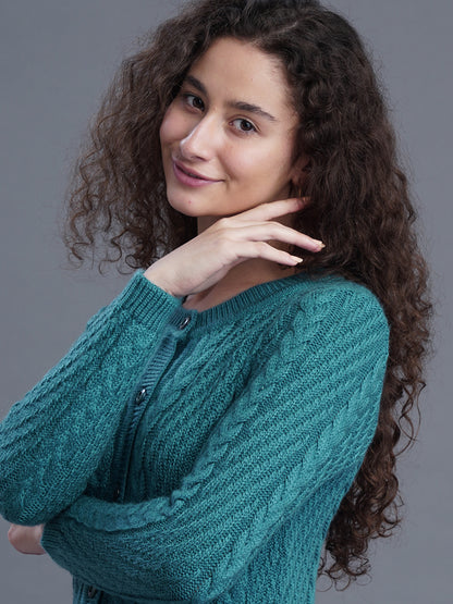 Meadow Mist Round-Neck CARDIGAN