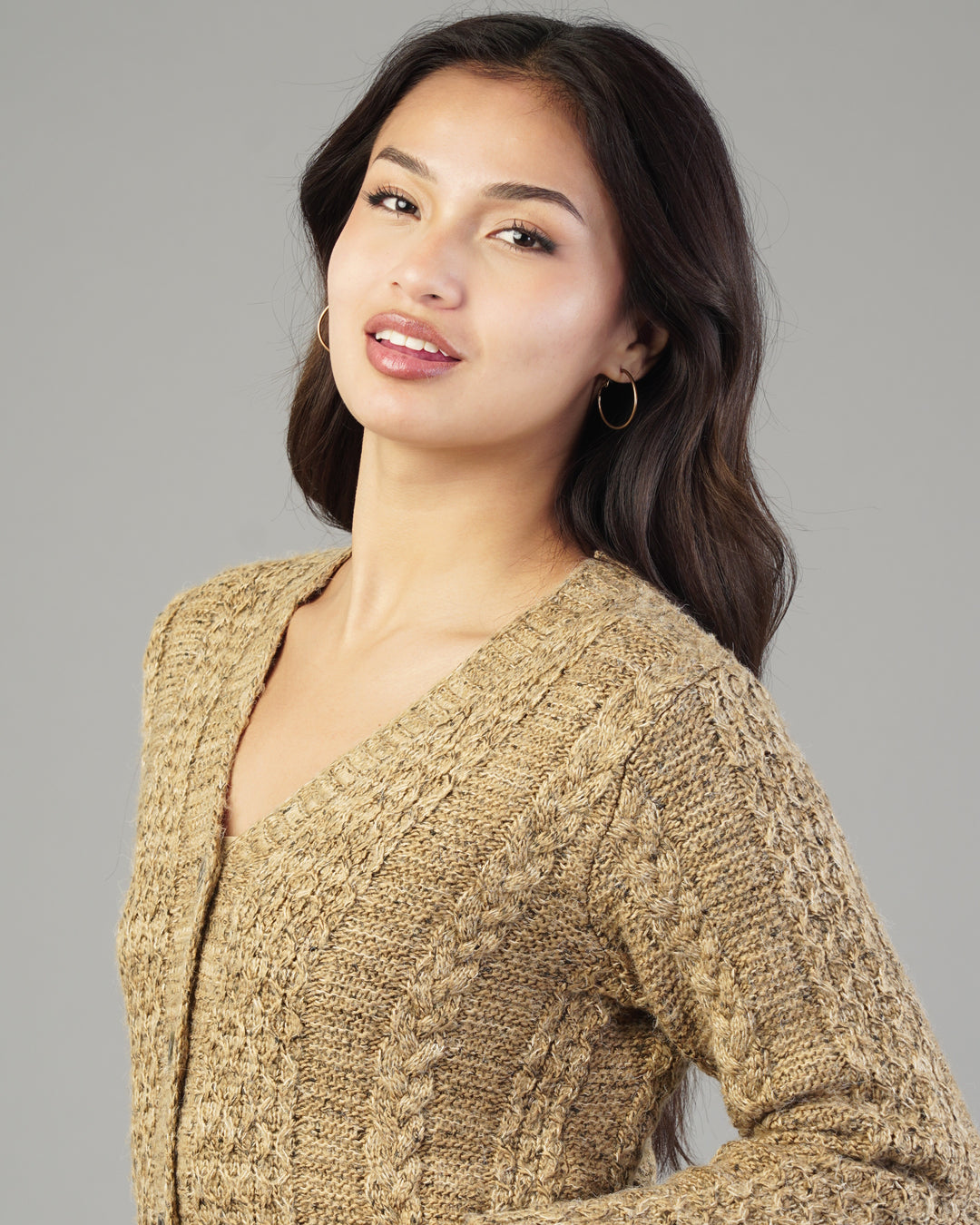 Rhea V-Neck Knit Cardigan