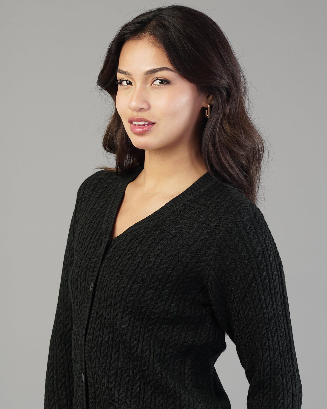 Dalia V-Neck Knit Cardigan