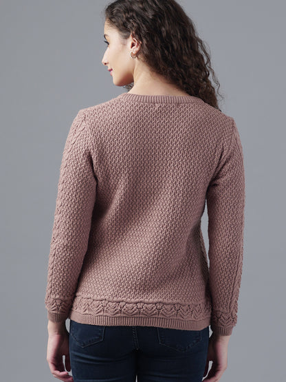 Virsa Textured Round Neck Cardigan