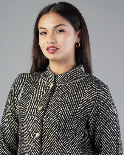 Juliet Jacquard Cardigan