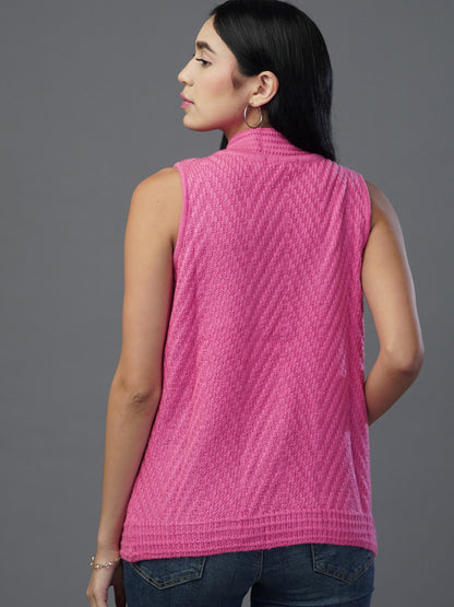 Nautical winter Sleeveless Cardigan