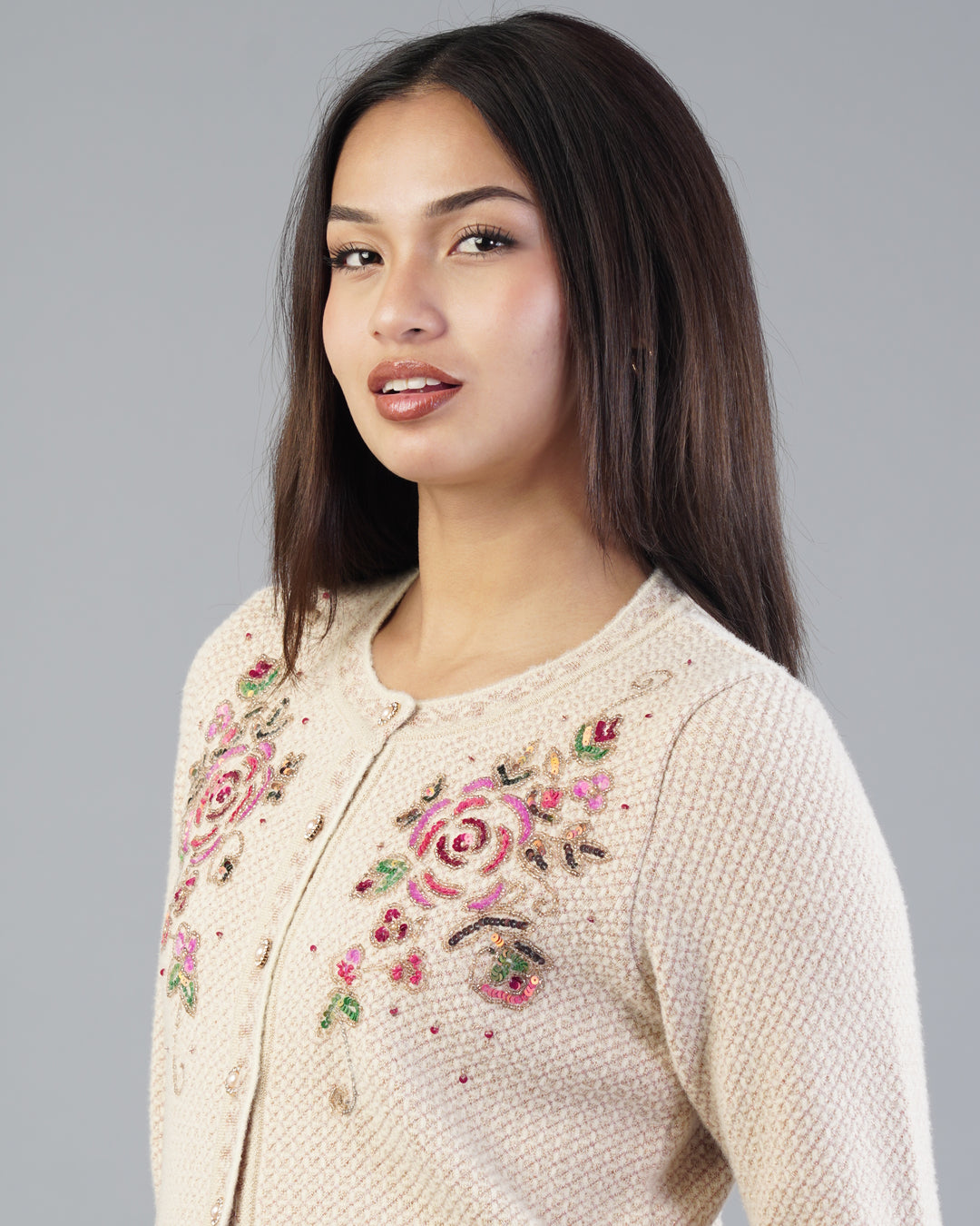 Camille Embroidered Cardigan