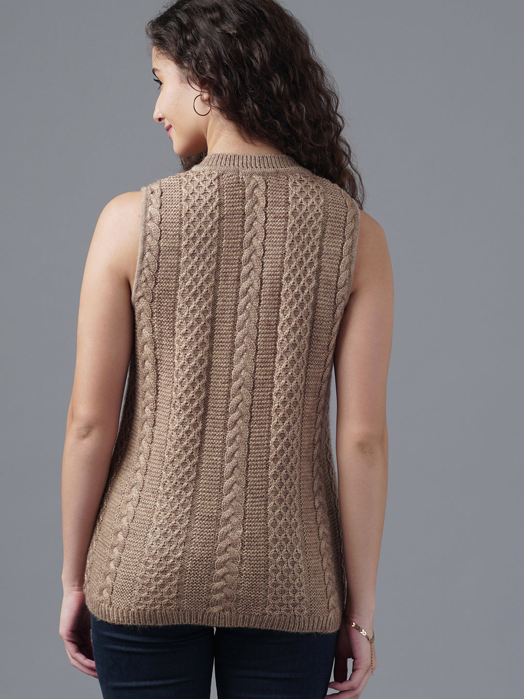 Virsa Diamond Weave V-Neck Vest