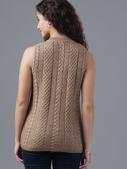 Virsa Diamond Weave V-Neck Vest