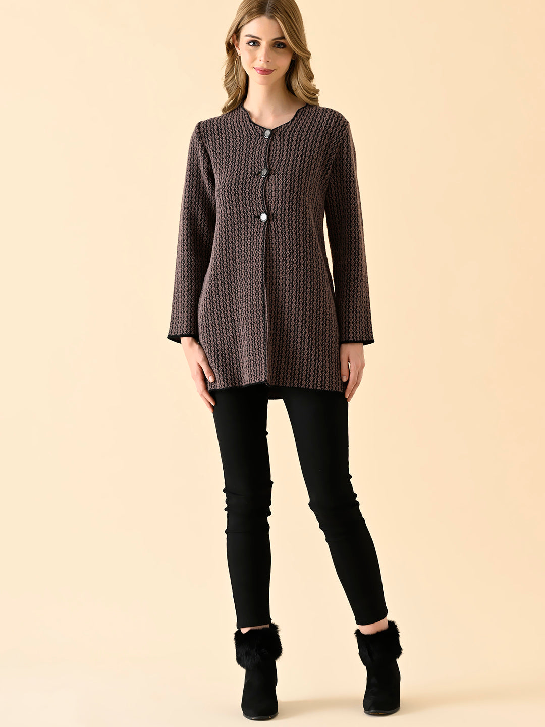 Cozy Longline Open Knitwear