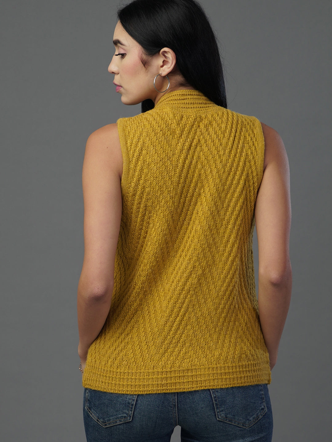 Nautical winter Sleeveless Cardigan