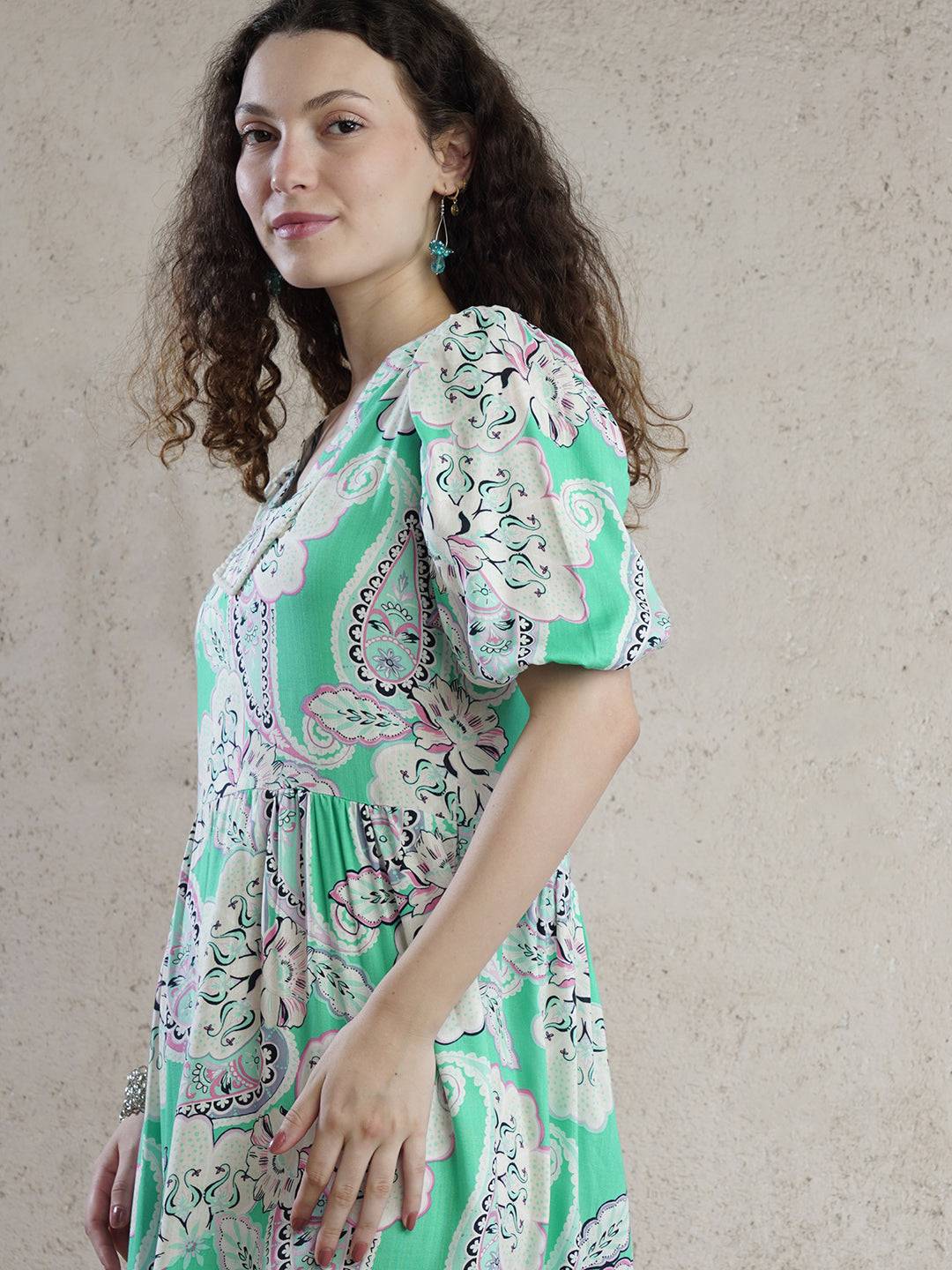Capri Dream Aqua Maxi Dress