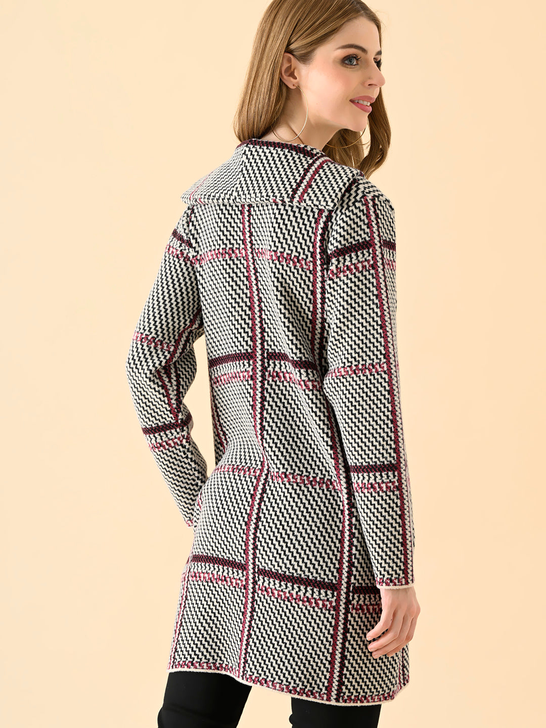 Tailored Longline Knit Cardigan
