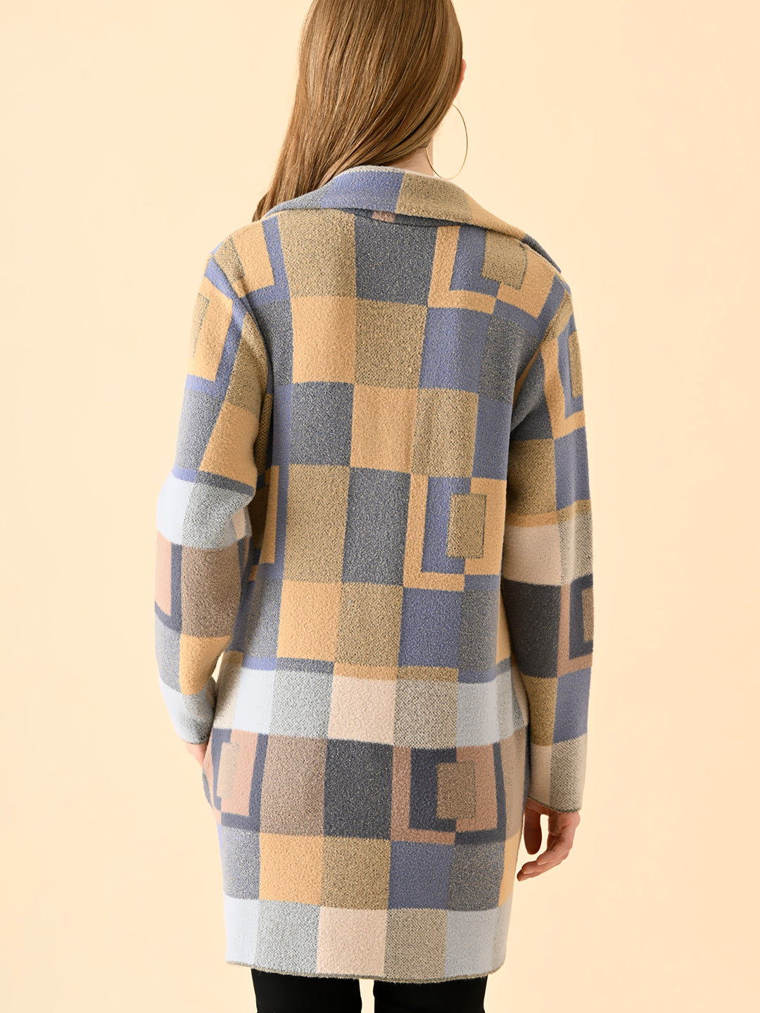 Striped Oversized Knit Cardigan