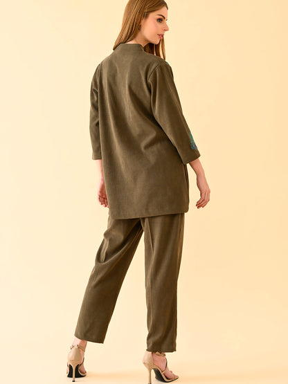 Embroidered Tunic with Matching Bottoms