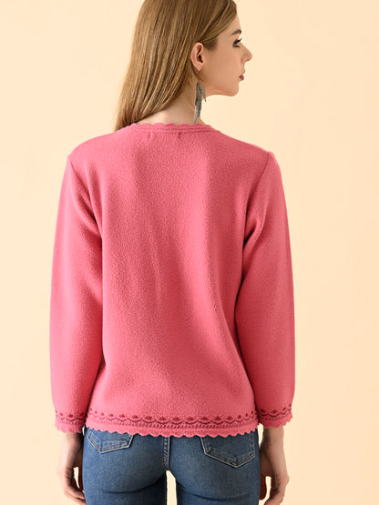 Blush Serenity Turtle-Neck Pullover