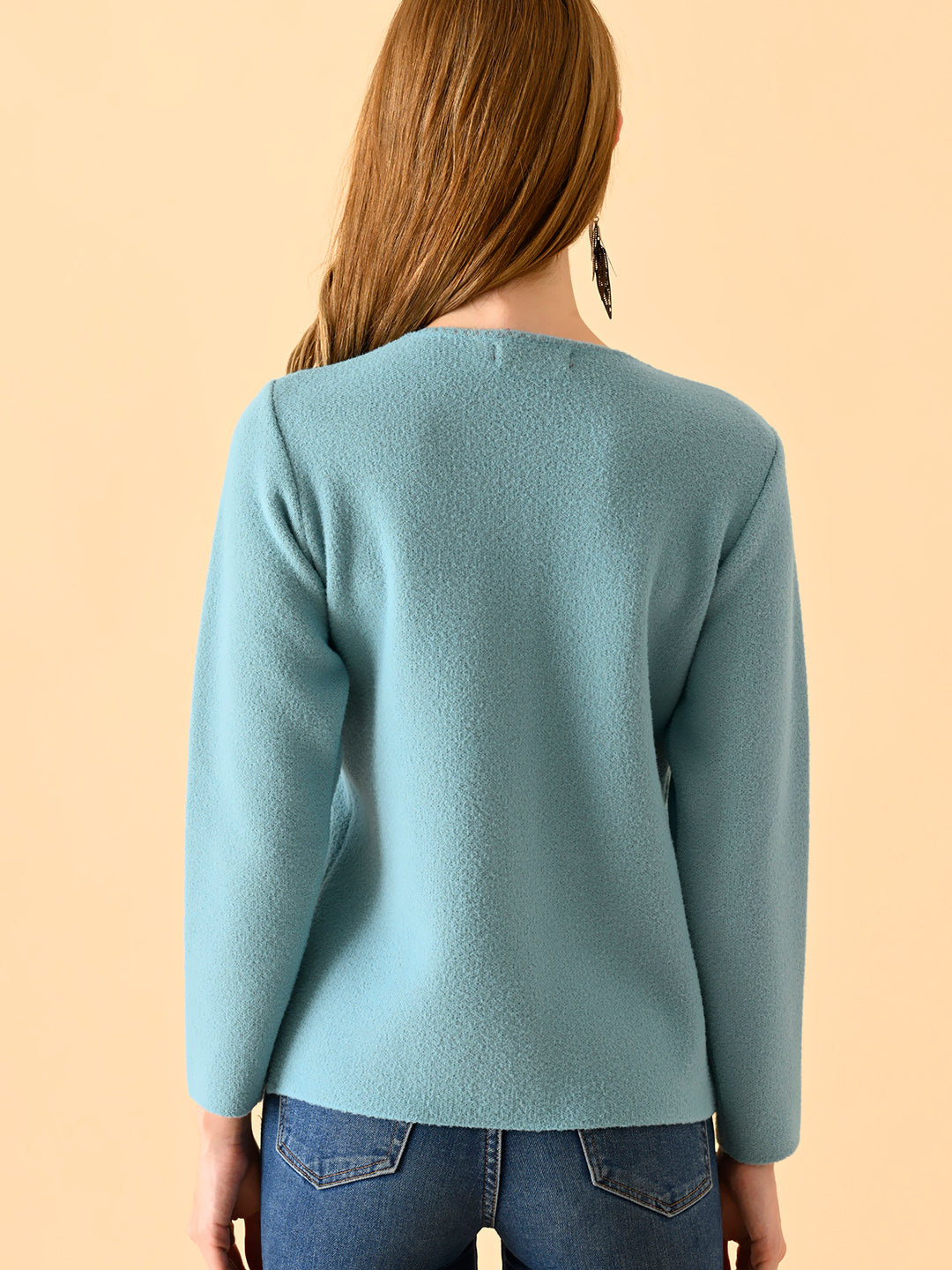 Smoky Quartz Ribbed Turtleneck