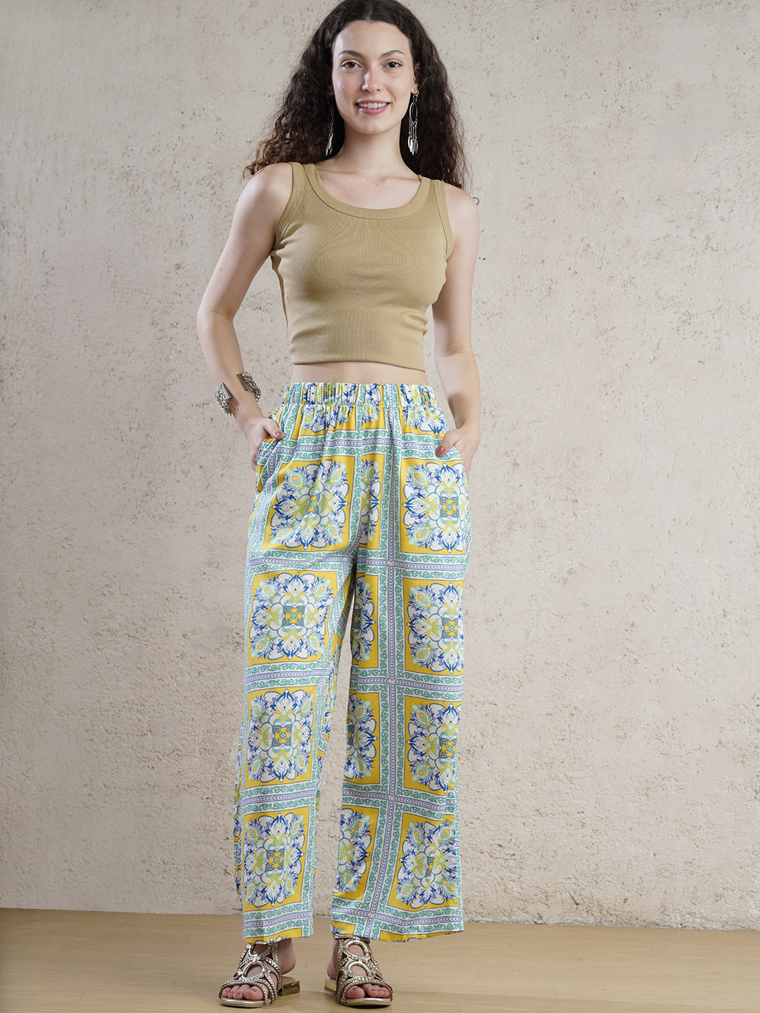 Sunshine Mint Palazzo