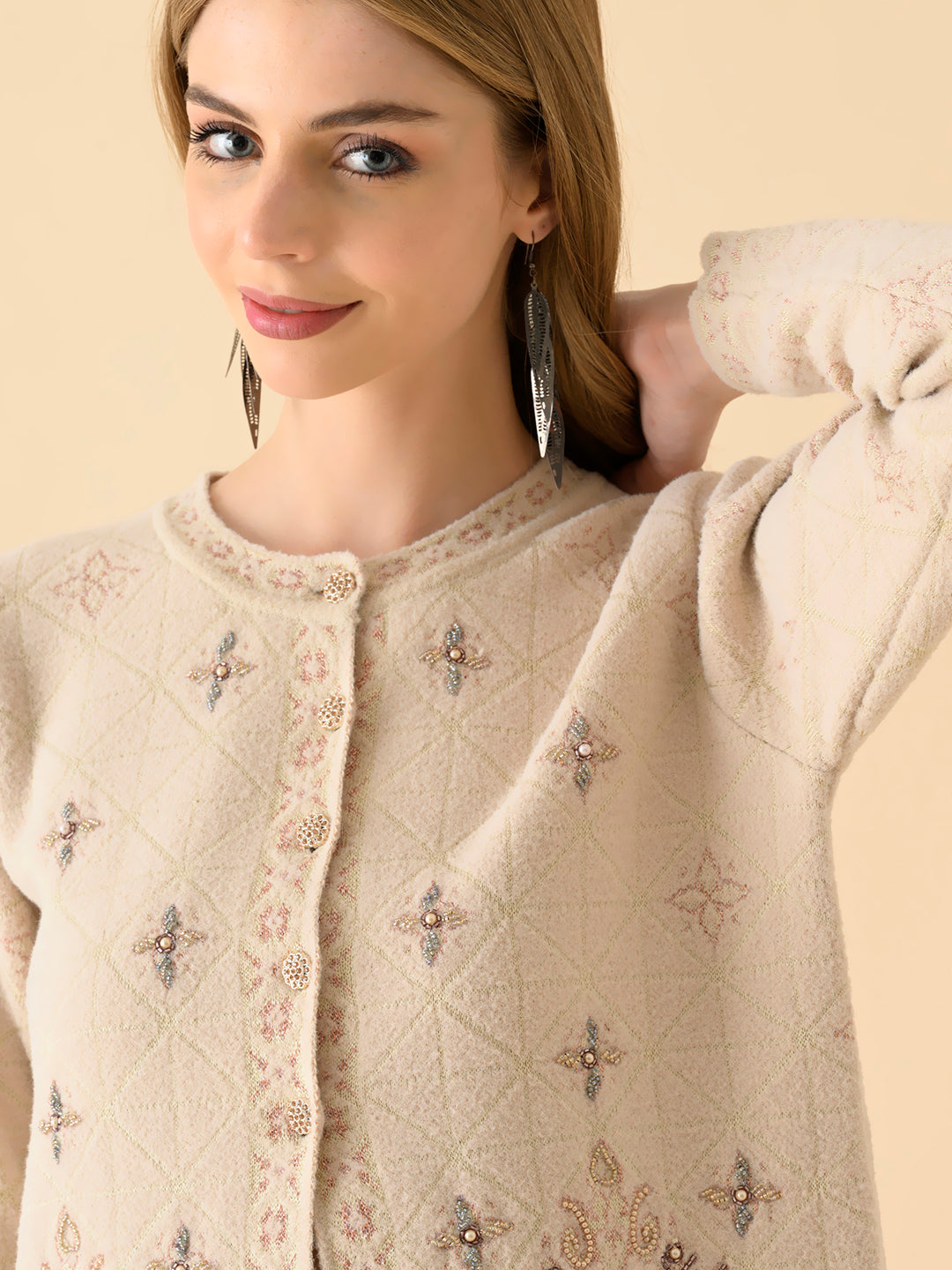 Ornamental Embroidered Sweater