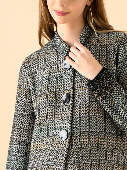 Gradient Knit Long Cardigan