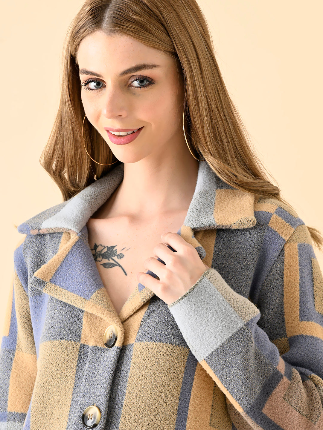 Striped Oversized Knit Cardigan
