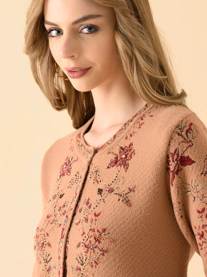 Midnight Grace Button-Down Cardigan