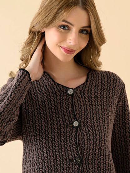 Cozy Longline Open Knitwear