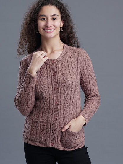 Classic Knit Round-Neck CARDIGAN