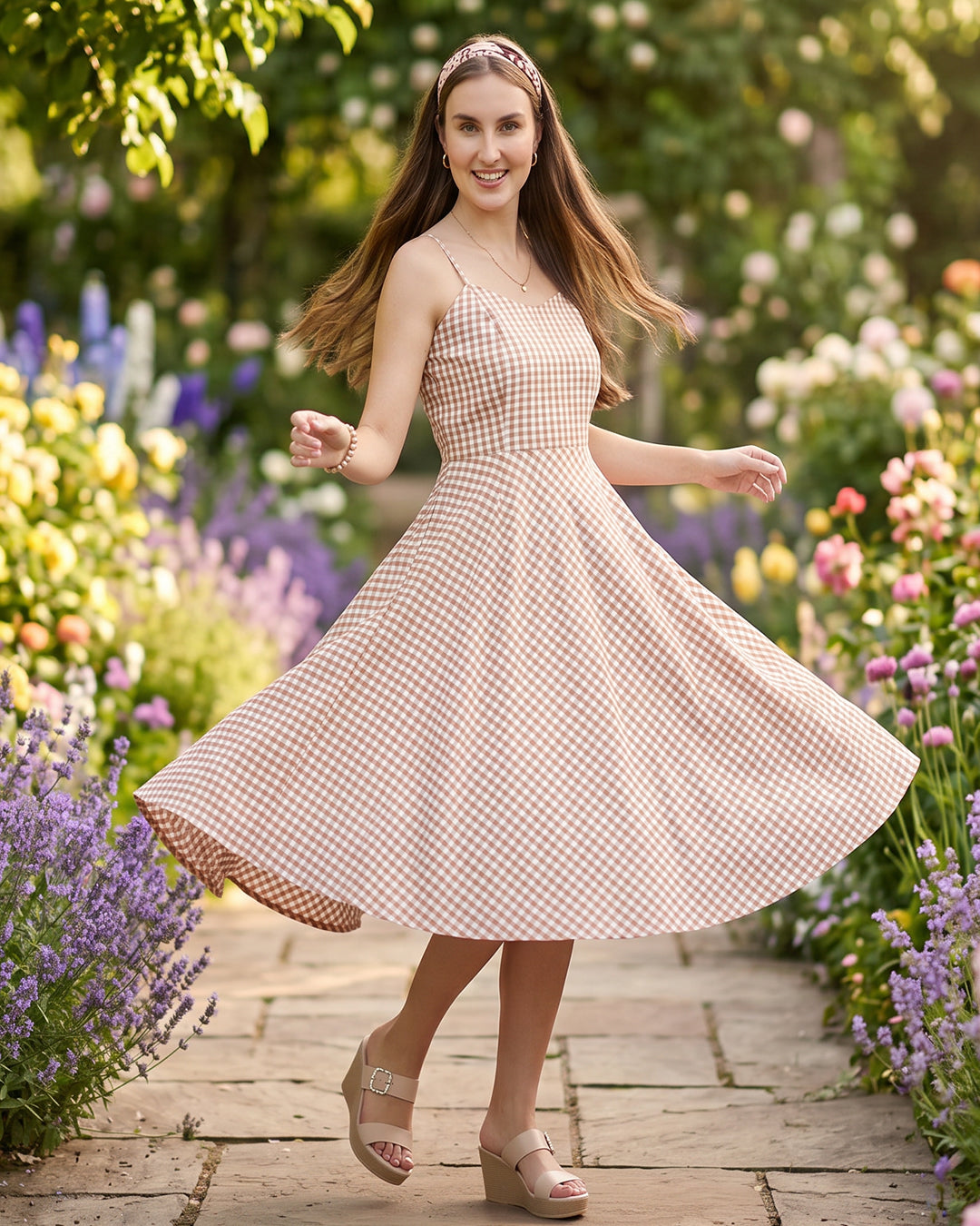 Desert Gingham Sundress