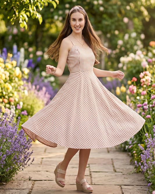 Desert Gingham Sundress