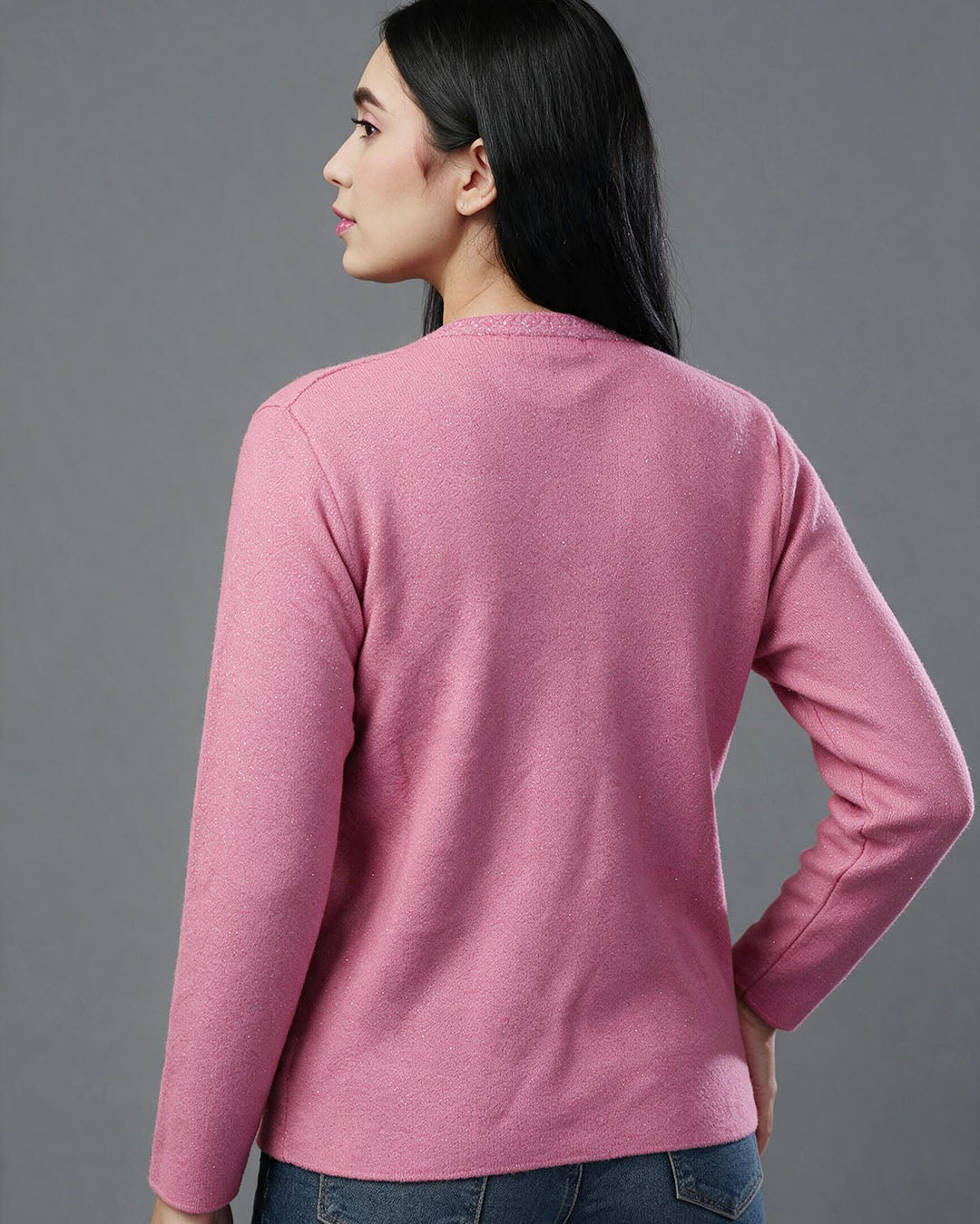 Smoky Quartz Ribbed Turtleneck