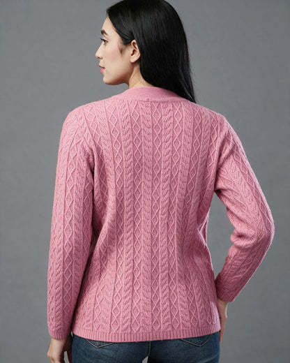 Virsa Cozy Cable Knit Cardigan