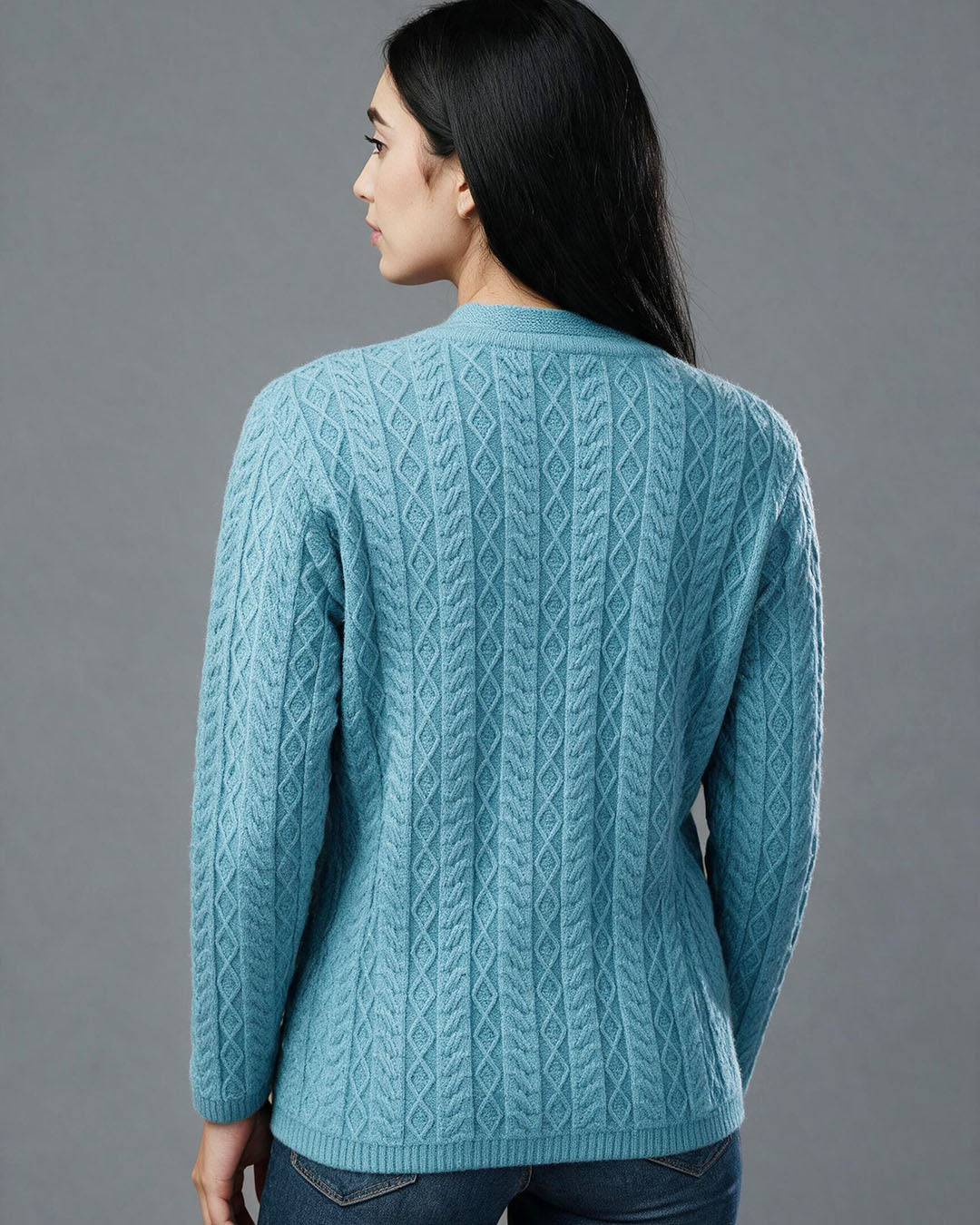 Virsa Cozy Cable Knit Cardigan