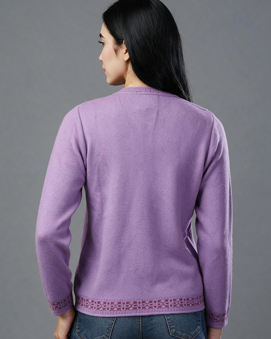 Frost Petal Boat-Neck Sweater