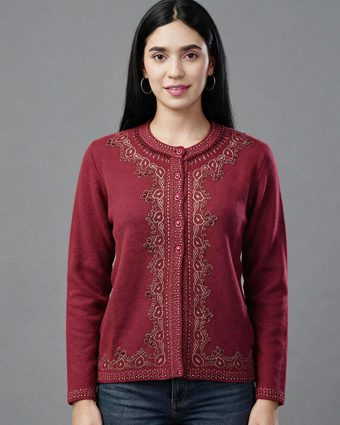 Virsa Embellished Occasion Cardigan