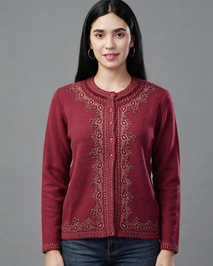 Virsa Embellished Occasion Cardigan