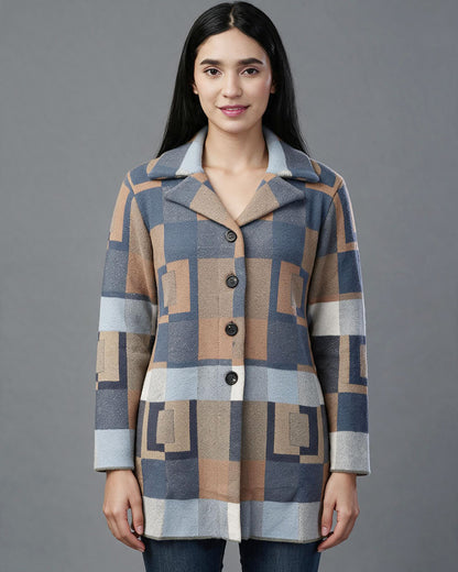 Striped Oversized Knit Cardigan