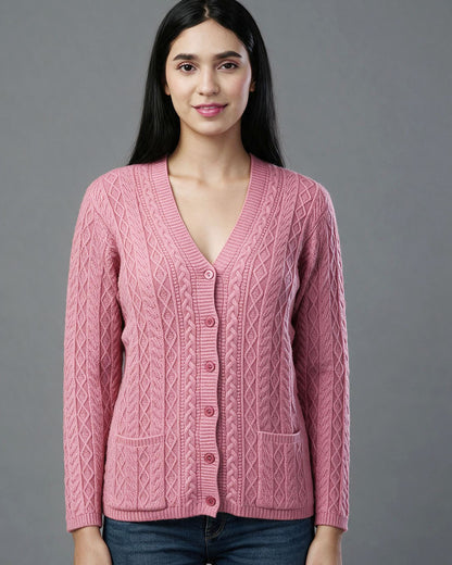 Virsa Cozy Cable Knit Cardigan