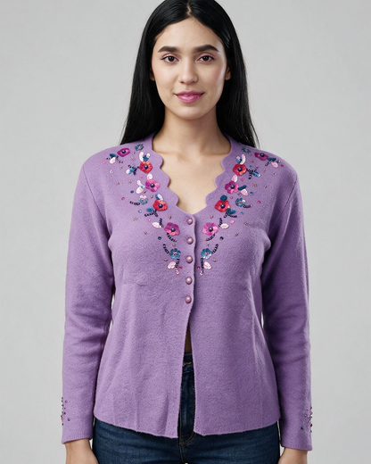 The Sun-Drenched Jacquard Cardigan