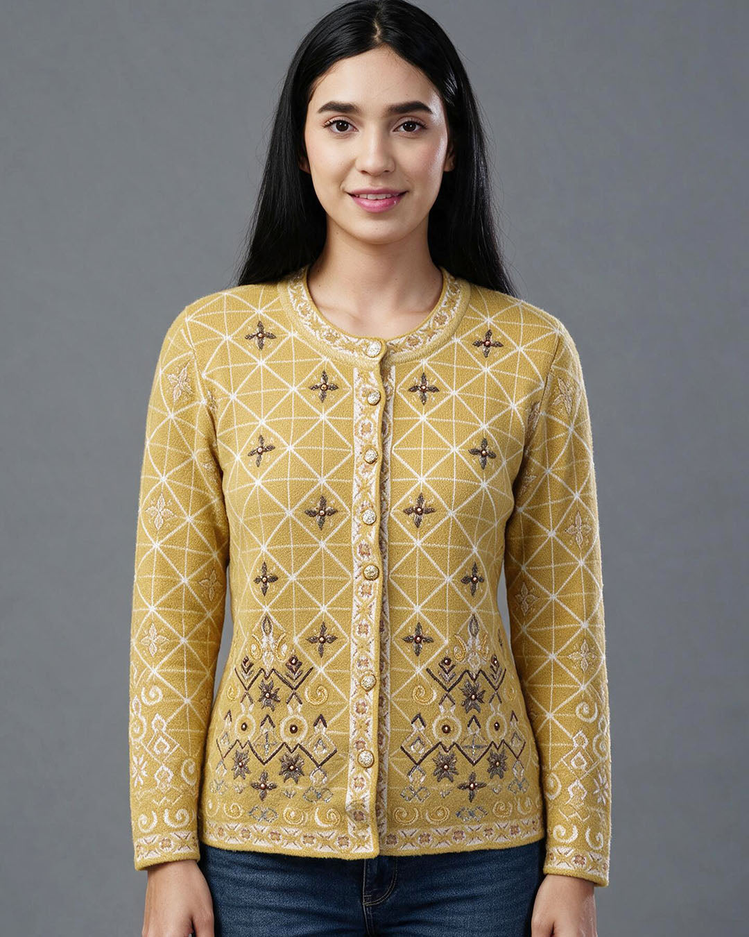Ornamental Embroidered Sweater