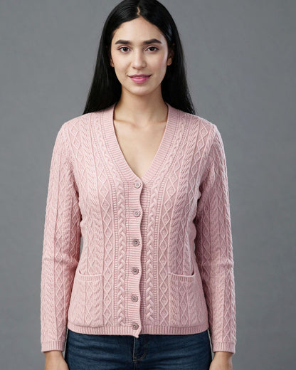 Virsa Cozy Cable Knit Cardigan