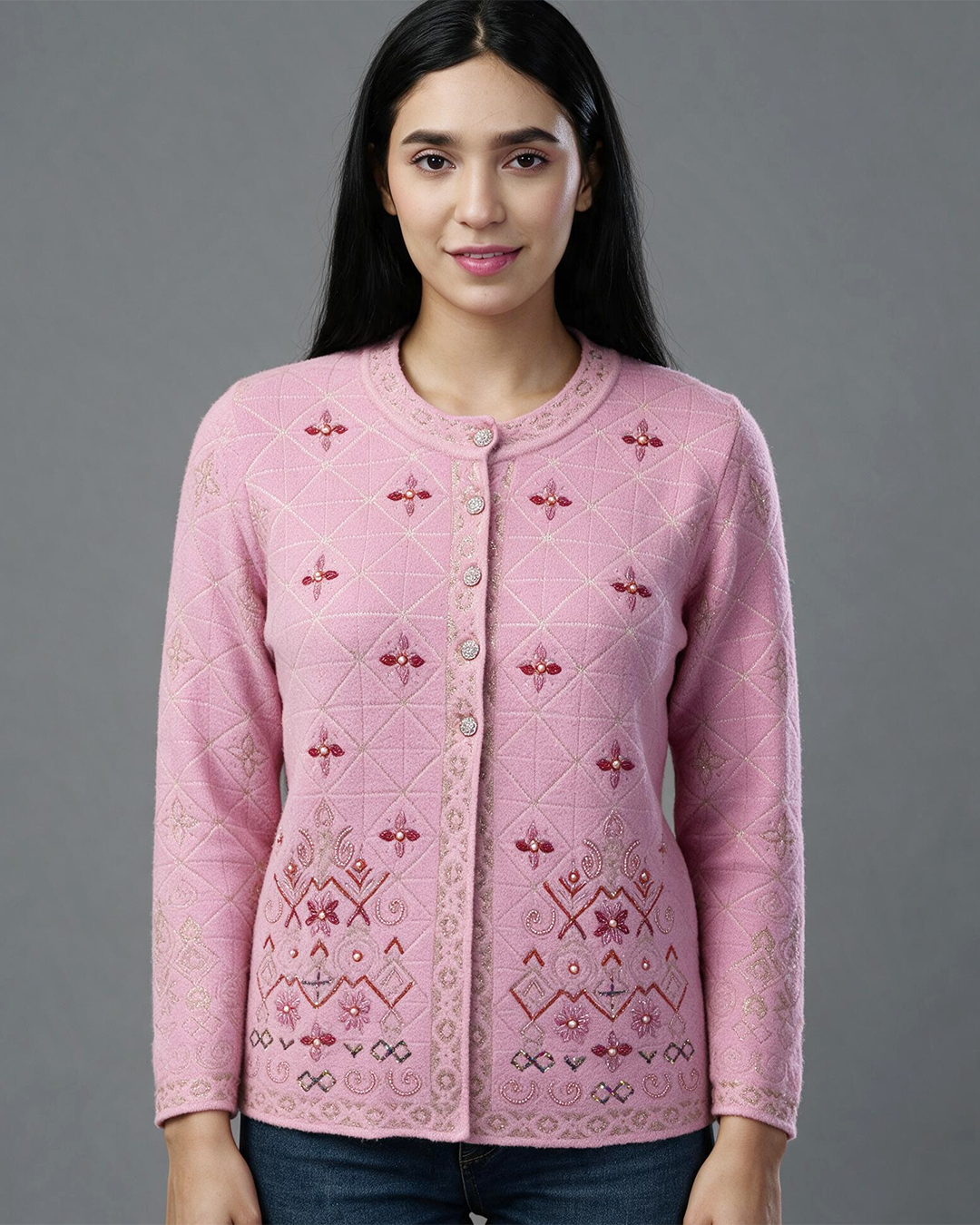 Ornamental Embroidered Sweater