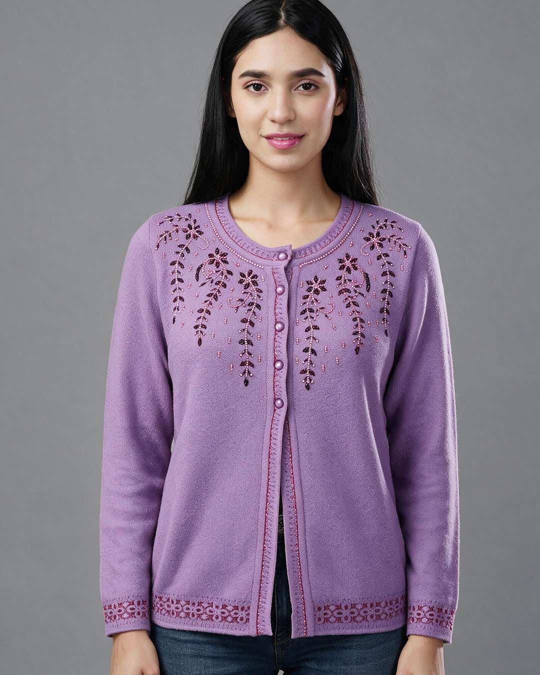 Frost Petal Boat-Neck Sweater
