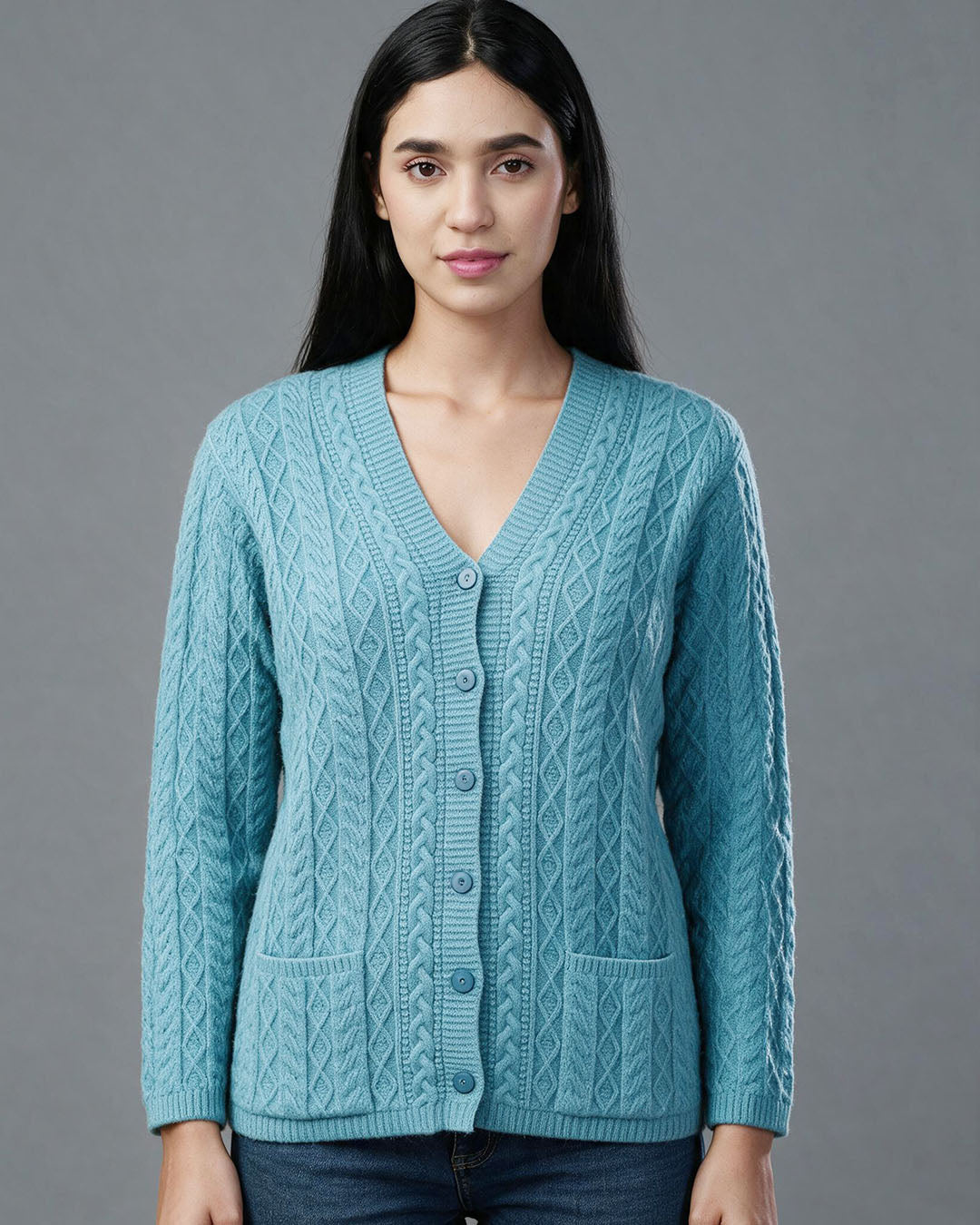 Virsa Cozy Cable Knit Cardigan
