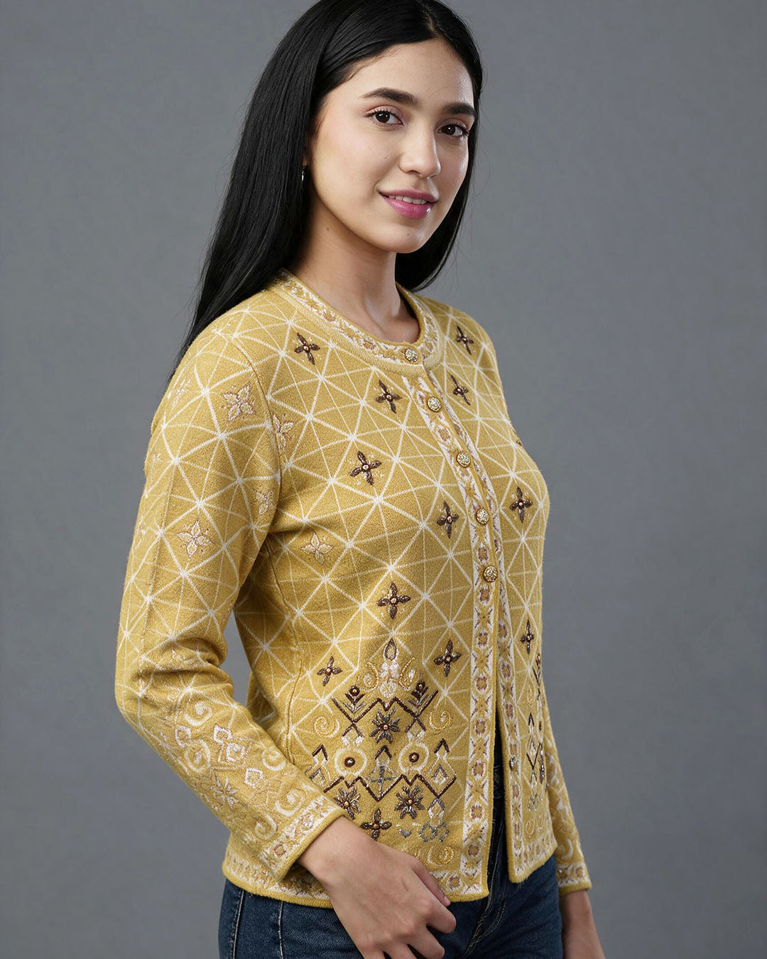 Ornamental Embroidered Sweater
