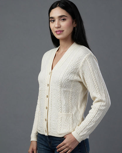 Virsa Classic V-Neck Cardigan