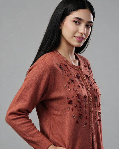 Smoky Quartz Ribbed Turtleneck