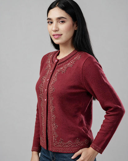 Virsa Embellished Occasion Cardigan