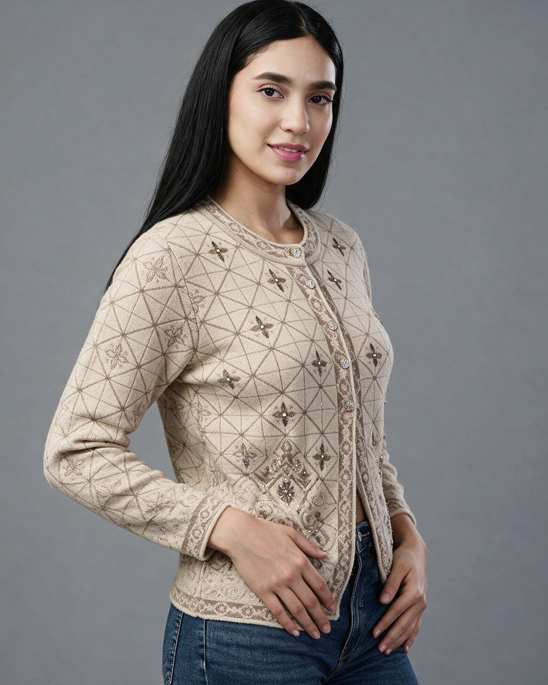 Ornamental Embroidered Sweater
