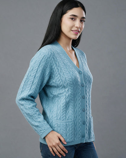 Virsa Cozy Cable Knit Cardigan