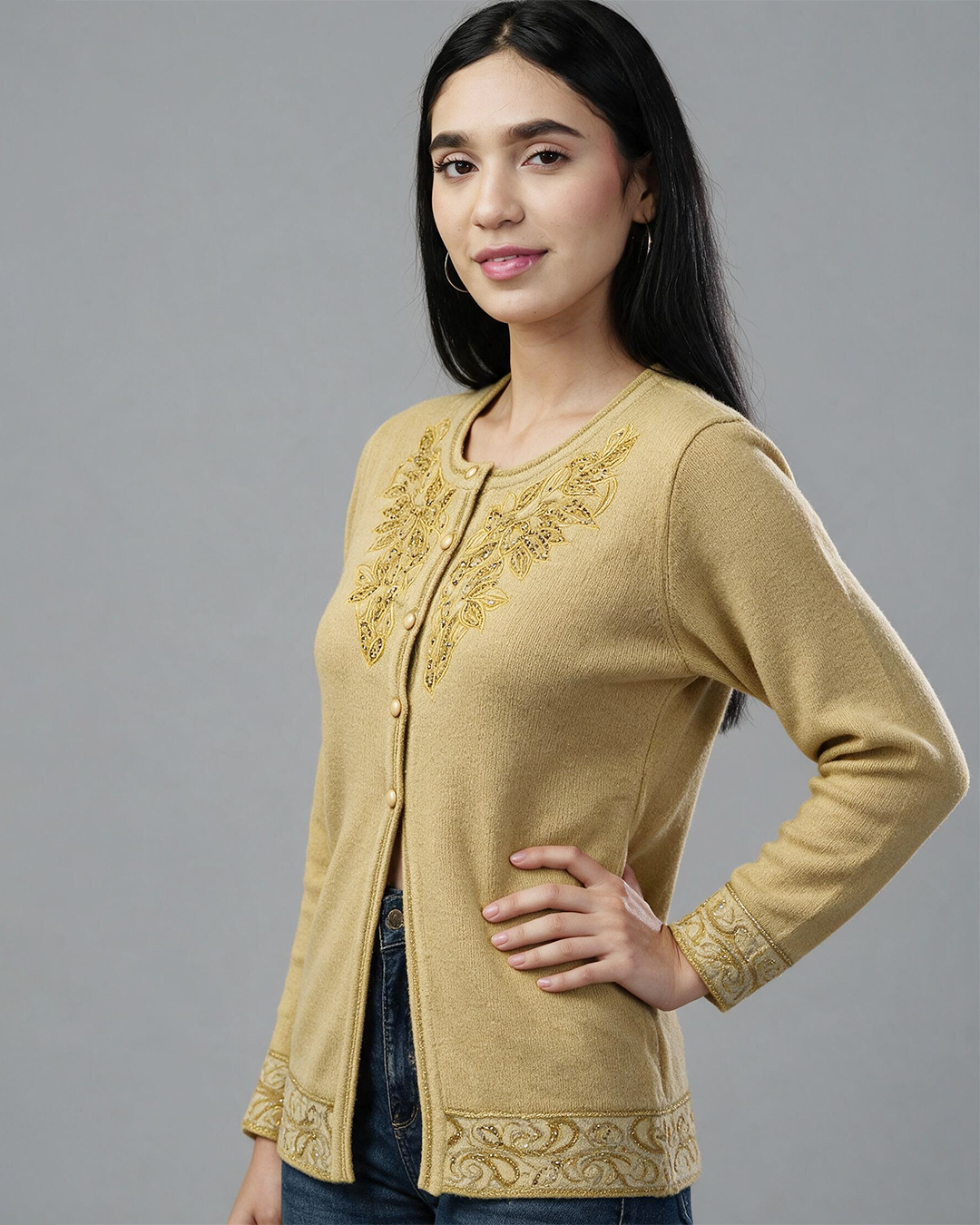 Cocoa Embrace Ribbed Sweater
