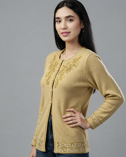 Cocoa Embrace Ribbed Sweater